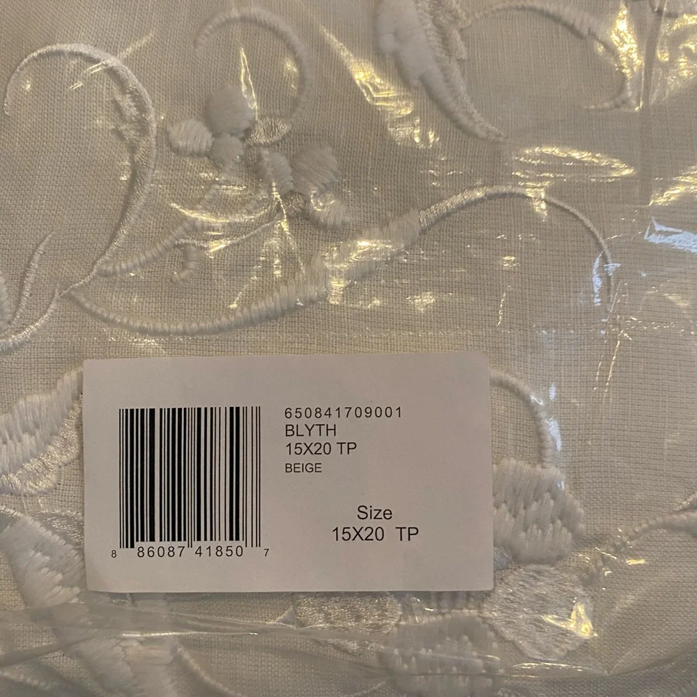 Elegant Ralph Lauren Cream Floral Pillow